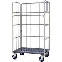 ワコーパレット ワコーパレット 床板プラスチック製カゴ車 1000×650×1700 WKP1065 1台