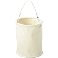 コヅチ コヅチ 9号(白)帆布 底板付電工用バケツ270パイ底鋲付