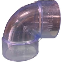 セキスイ エスロン 透明DVVU継手 90度エルボ(VUDL)50