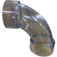 セキスイ エスロン 透明DV継手 90度大曲りエルボ(LL)50 SDLL50 1個