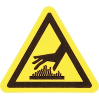 パンドウイットコーポ PANDUIT ISO警告ラベル 高温注意 WL36Y WL36Y 1巻