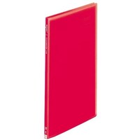 リヒトラブ LIHIT 透明クリヤーブック 20P レッド A4