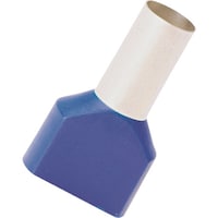 パンドウイットコーポ PANDUIT 絶縁付きフェルール端子 ツインワイヤー用 青 100個入り FTD8416C FTD8416C 1箱(100個)