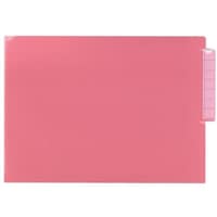 リヒトラブ LIHIT カルテフォルダー シングルポケット (50枚入り) クリスタルピンク A4