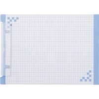 ヒサゴ HISAGO 折り込み下敷き付 キャリーバインダー A5ヨコ ブルー BH01A5B 1Pk(5冊)