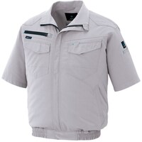 アイトス アイトス 空調服用半袖ブルゾン(空調服TM) シルバーグレー 6L AZ29980036L 1着