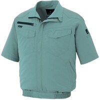 アイトス アイトス 空調服用半袖ブルゾン(空調服TM) ターコイズ M AZ2998027M 1着