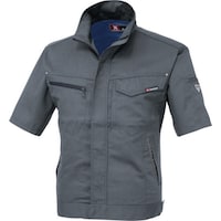 ジーベック XEBEC 半袖ブルゾン163125M チャコールグレー