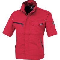 ジーベック XEBEC 半袖ブルゾン163171LL レッド