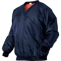 喜多 喜多 Vネック セミキルトヤッケ No3100 ネイビー M