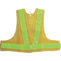 喜多 喜多 ショート安全ベスト(5cm幅) No6060 イエロー×ライム フリー