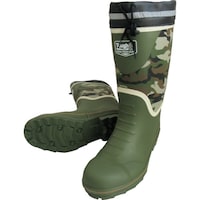 喜多 喜多 迷彩安全ゴム長靴(カバー付) KR7260 グリーン L(25.5ー26.0) KR7260GREL 1足