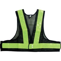 喜多 喜多 ショート安全ベスト(5cm幅) No6060 ネイビー×ライム フリー