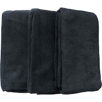 喜多 喜多 マイクロファイバー ロングタオル3枚組 No9961 ブラック 約100×34cm