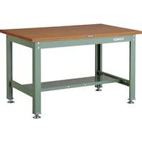 トラスコ中山 TRUSCO 中荷重作業台(1200kg)HW型 900X600XH740 基本タイプ グリーン色 緑 HW0960 1台