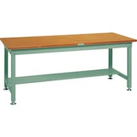 トラスコ中山 TRUSCO 中荷重作業台(1200kg)HW型 1500X900XH740 基本タイプ グリーン色 緑 HW1509 1台