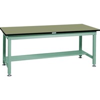 トラスコ中山 TRUSCO 中荷重作業台(1200kg)HW型 1800X900XH740 基本タイプ グリーン色 緑 RHW1809 1台