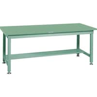トラスコ中山 TRUSCO 中荷重作業台(1200kg)HW型 1800X900XH740 基本タイプ グリーン色 緑 SHW1809 1台