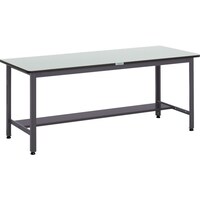 トラスコ中山 TRUSCO 中荷重作業台(500kg)AEW型 1800X750XH740 基本タイプ ダークグレー色 AEWR1875 1台