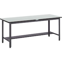 トラスコ中山 TRUSCO 中荷重作業台(500kg)AEW型 1800X900XH740 基本タイプ ダークグレー色 AEWR1890 1台