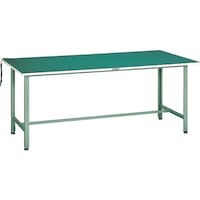 トラスコ中山 TRUSCO 軽荷重作業台(300kg)AE型 1500X750XH742 帯電防止マット張り グリーン色 AE1500D 1台