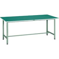 トラスコ中山 TRUSCO 軽荷重作業台(300kg)AE型 1800X900XH742 ビニールマット張り グリーン色 AE1809E2 1台