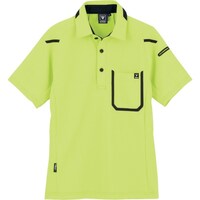 ジーベック XEBEC 半袖ポロシャツ619084L イエローグリーン 619084L 1着