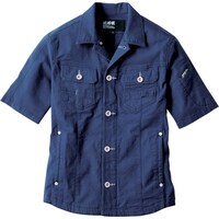 ジーベック XEBEC 半袖ブルゾン2251164L ネイビーブルー