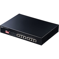 サンワサプライ SANWA 長距離伝送・ギガビット対応PoEスイッチングハブ(8ポート) LANGIGAPOE81 1台