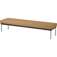 ミズノ MIZUNO ロビーチェア背無 ベージュ 幅1800×奥行き470 MSB1847BBE 1台