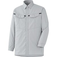 ミドリ安全 ミドリ安全 ベルデクセルフレックス 男女共用 シャツ VES2671上 シルバーグレー×チャコール L VES2671UEL 1着