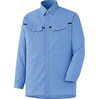 ミドリ安全 ミドリ安全 ベルデクセルフレックス 男女共用 シャツ VES2673上 ブルー×ネイビー M VES2673UEM 1着