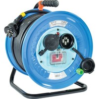 日動工業 NICHIDO 電工ドラム 三相200V 防雨・防塵型 動力用 過負荷漏電保護兼用ブレーカー付 50m DNWEC35020A 1台