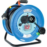 日動工業 NICHIDO 電工ドラム 三相200V 防雨・防塵型 過負荷漏電保護兼用ブレーカー付 極太電線20m DNWEC320F20A 1台