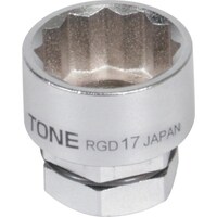 TONE TONE ソケット(12角・めがね用) 対辺寸法12mm 全長19mm