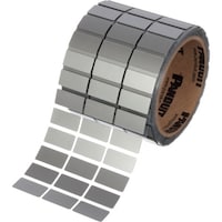 パンドウイットコーポ PANDUIT 熱転写プリンター用ラベル 配電盤向け銘板ラベル サイズ:12.7X25.4mm 屋内外仕様 シルバー 500枚入り C100X050AMT C100X050AMT 1巻