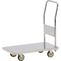 テックサス テックサス 軽荷重用台車(コンパクト台車) 600X450 SUSφ100ウレタン車 CLR6045ST 1台