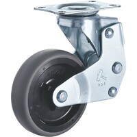 ハンマーキャスター ハンマー クッション プレート式 自在 エラストマー車 75mm