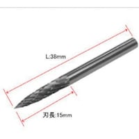 ワールドツール アストロプロダクツ 超硬バー φ3MMシャンク トンガリ型 S