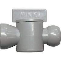 日機 NIKKI クーラントシステム1/2 インラインバルブ灰色 1/2 (2個入)
