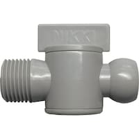 日機 NIKKI クーラントシステム1/2 バルブ灰色 オネジPT1/2 (10個入)