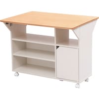 アイリスオーヤマ IRIS 251971扉付きキッチンワゴン TKW90BW 1台