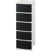 アイリスオーヤマ IRIS 284277 スリムチェスト CLNー325 ブラック/ホワイト CLN325KW 1台