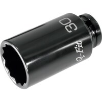 ワールドツール アストロプロダクツ AP QFit 1/2DR インパクトディープソケット 12PT 30mm 2002000034106 1個