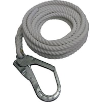 まつうら工業 まつうら 親綱(介錯)ロープ 16mmΦ×10m 白 片側大口径フック付 OYAZUNAPET1610 1本