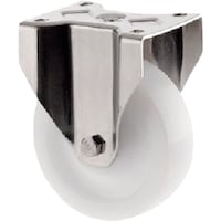 テンテキャスター テンテキャスター プレート式キャスター“ZETA”(ナイロン車・ステンレス金具) φ160 固定式 8678TOO160P63 1個