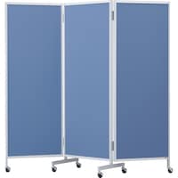 トラスコ中山 TRUSCO 三つ折りパーテーション H1720 ブルー TMPAC1720B 1台