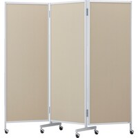 トラスコ中山 TRUSCO 三つ折りパーテーション H1720 ベージュ TMPAC1720BE 1台