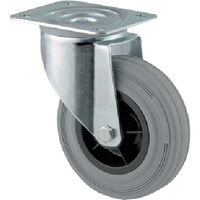 テンテキャスター テンテキャスター プレート式キャスター“ALPHA”(タイヤ痕レスタイプ) φ80 自在式 3470PIO080P62 1個