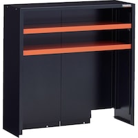 トラスコ中山 TRUSCO TWUT型上棚 900X460XH880 中棚2枚付 黒 TWUT902 1台